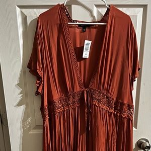 Torrid Auburn duster kimono. Size 2X.
